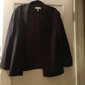 Escada open front black blazer, 42